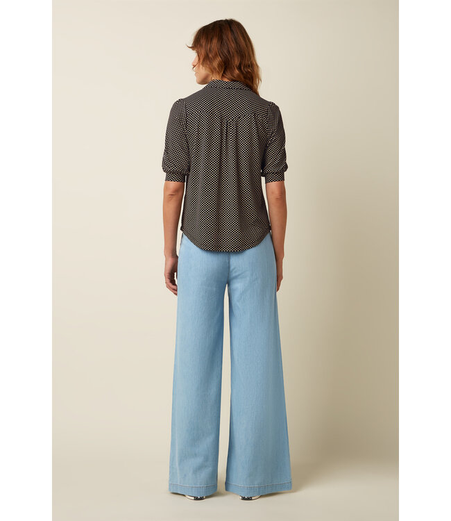 KING LOUIE •• Carina Blouse Piper | Black