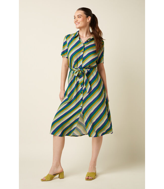KING LOUIE •• Olive Midi Dress Cliff | Mazarine