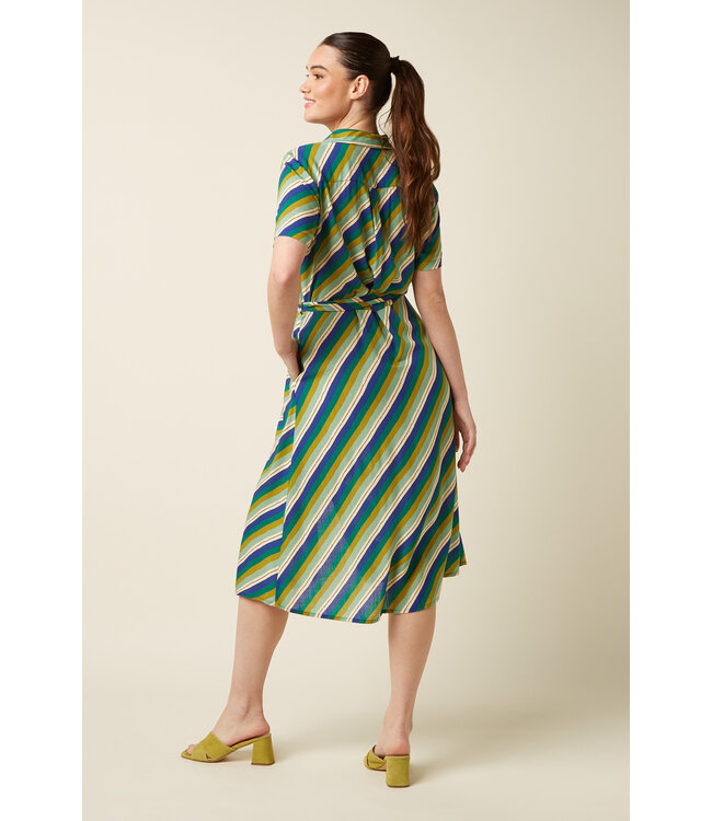 KING LOUIE •• Olive Midi Dress Cliff | Mazarine