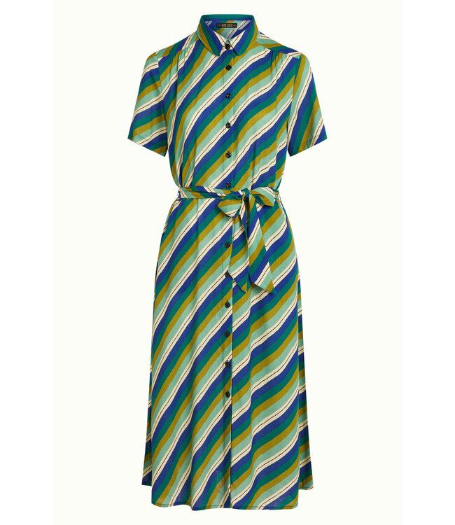 KING LOUIE •• Olive Midi Dress Cliff | Mazarine