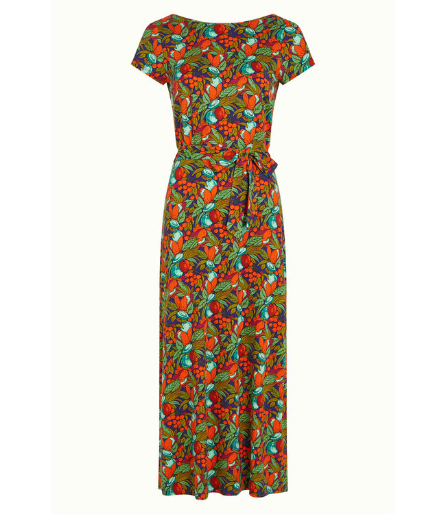 KING LOUIE •• Sally Midaxi Dress Puerto | Strong Blue