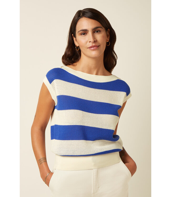KING LOUIE •• Eva Knit Top Capella | Amparo Blue