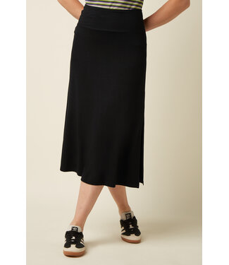 KING LOUIE •• Border Midi Skirt Silva | Black