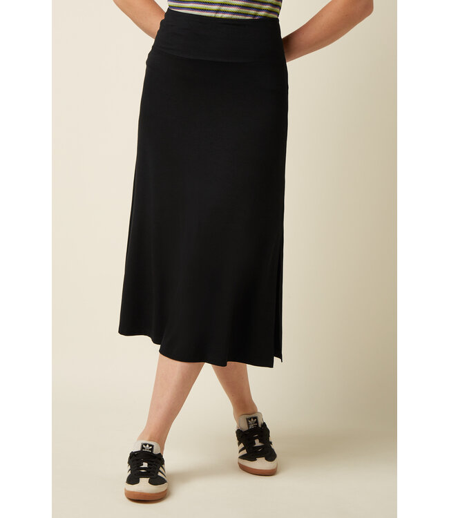 KING LOUIE •• Border Midi Skirt Silva | Black