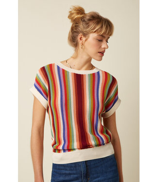 KING LOUIE •• Boatneck Top Molo | Multi Color