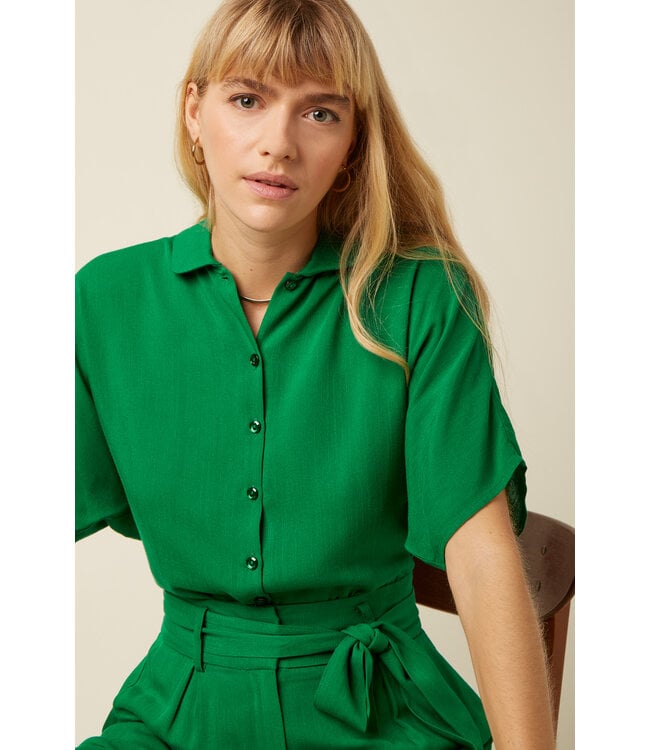 KING LOUIE •• Shay Blouse Atomic | Very Green
