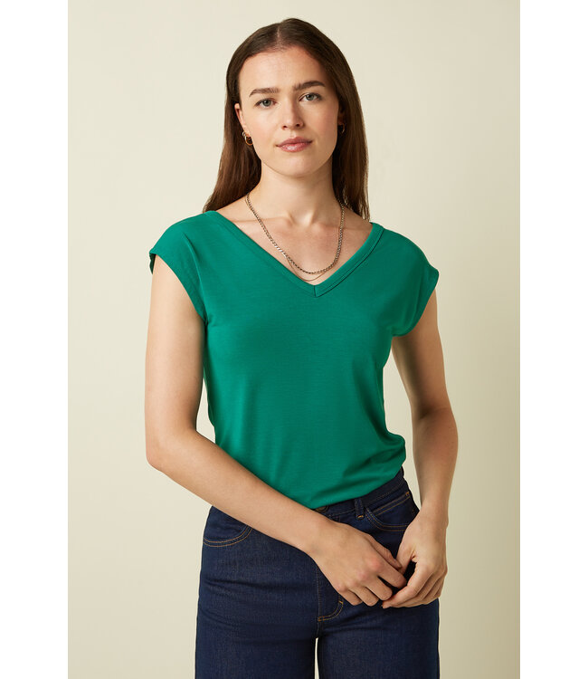 KING LOUIE •• Double V Top Caprice | Nile Green