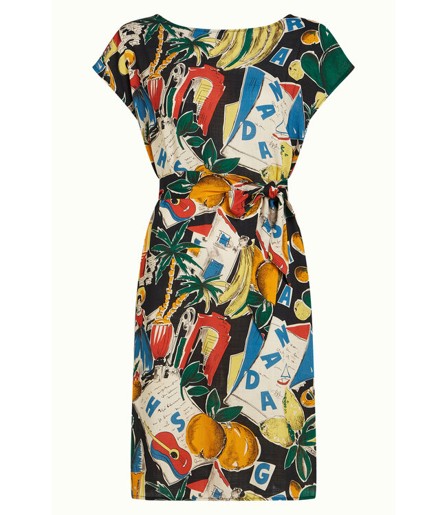 KING LOUIE •• Manon Dress Tropez | Black