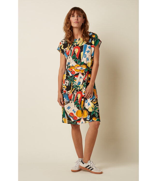 KING LOUIE •• Manon Dress Tropez | Black