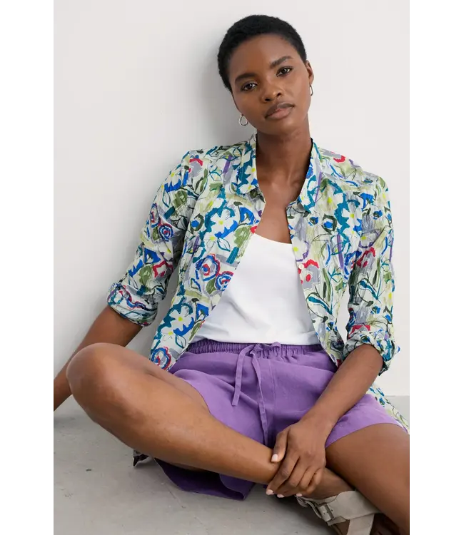 SEASALT CORNWALL •• Larissa Shirt | Studio Floral Chalk