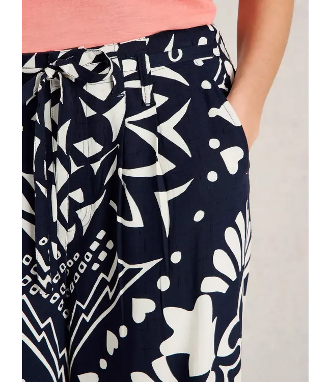 WHITE STUFF •• Farah Wide Leg | navy multi