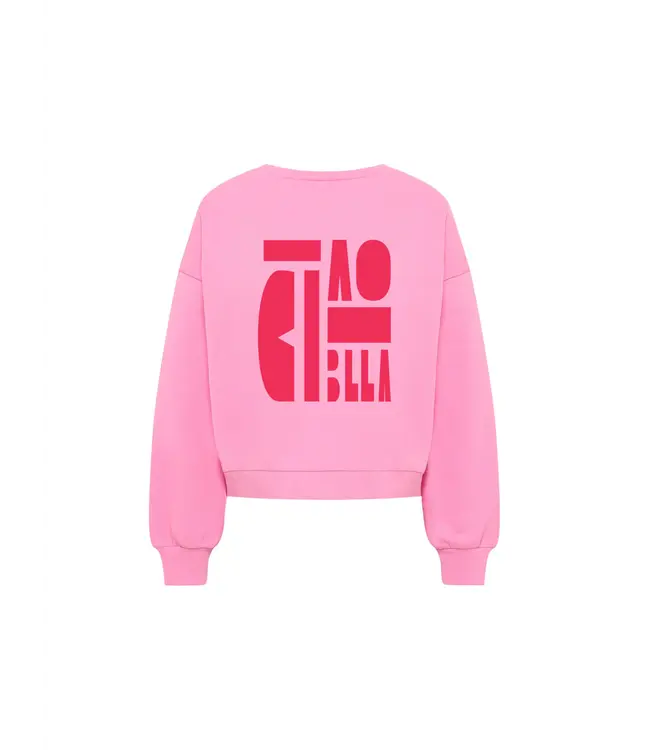 LANIUS •• Statement Sweatshirt GOTS | Bright Orchid