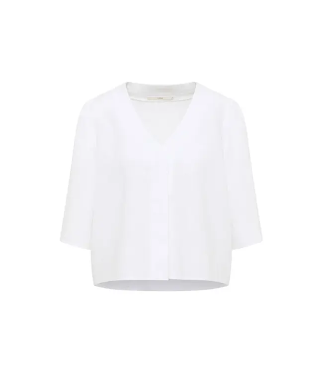 LANIUS •• 3/4 Sleeve Blouse GOTS | White