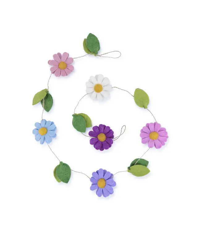 SJAAL MET VERHAAL  •• Viltslinger Margrietjes  Violettinten