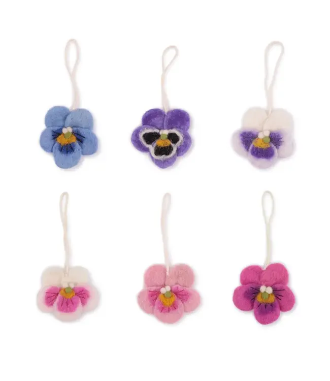 SJAAL MET VERHAAL  •• Hanger Viooltje Assorti