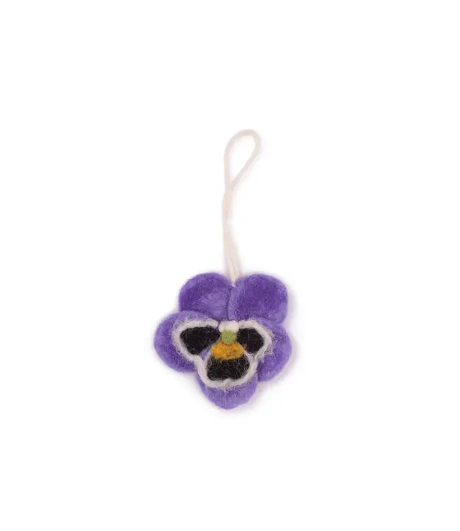 SJAAL MET VERHAAL  •• Hanger Viooltje Assorti