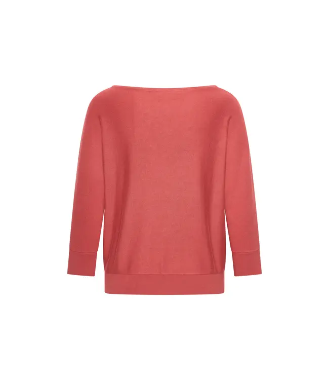 ZILCH •• Top van bamboe viscose met vleermuismouwen | Lipstick