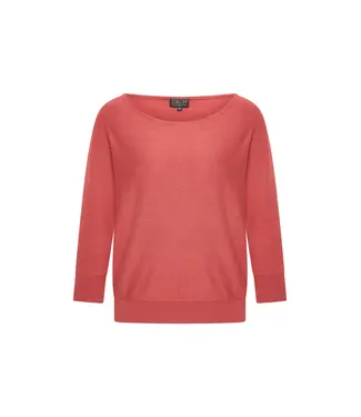 ZILCH •• Top van bamboe viscose met vleermuismouwen | Lipstick