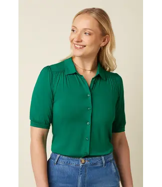 KING LOUIE •• Carina Blouse Viscose Light | Ultra Green