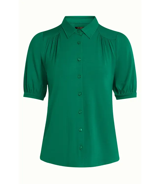 KING LOUIE •• Carina Blouse Viscose Light | Ultra Green