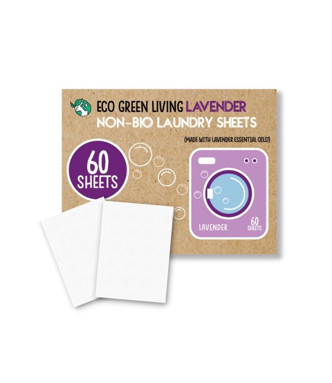Eco Green Living •• Laundry Sheets | Wasstrips 60 stuks | Lavender