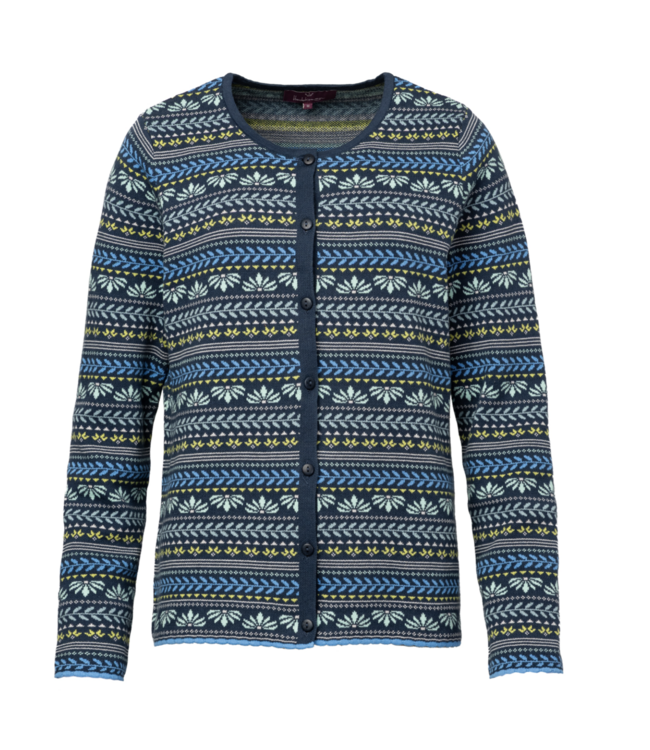 Heidekönigin •• bio-Katoenen vest JANNE | indigo