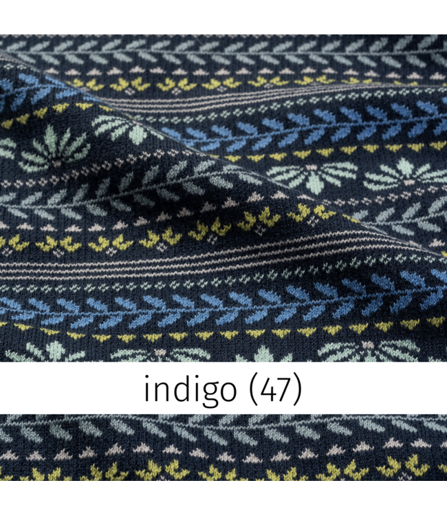 Heidekönigin •• bio-Katoenen vest JANNE | indigo