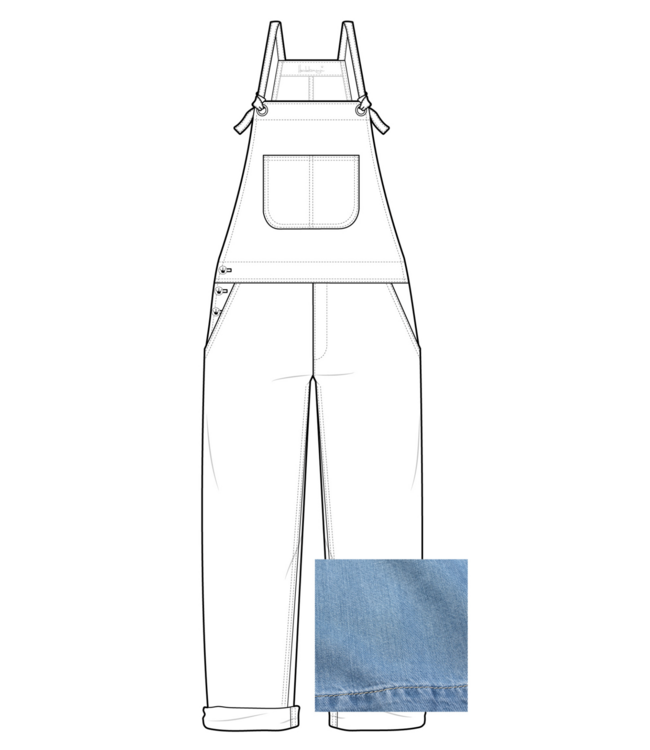 Heidekönigin •• Tuinbroek Tencel Denim | light denim