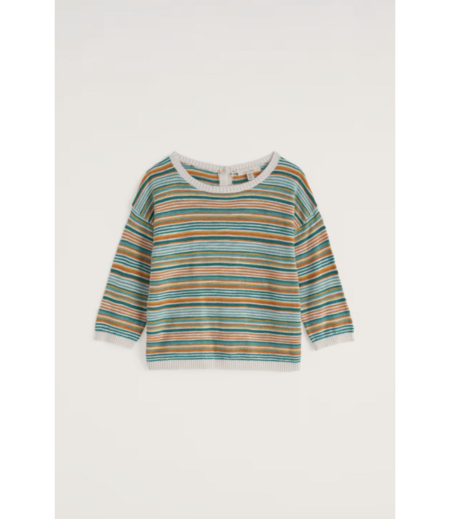 SEASALT CORNWALL •• Knavock Striped Jumper | Dittany Amber Multi
