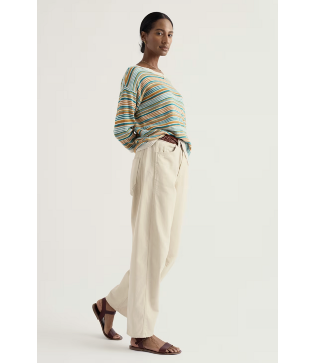 SEASALT CORNWALL •• Knavock Striped Jumper | Dittany Amber Multi
