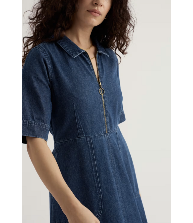 SEASALT CORNWALL •• Jeansjurk Gwenter | Mid Wash