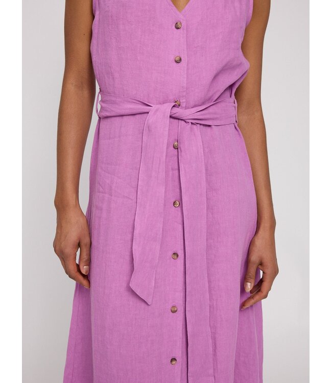 MAZINE •• Sleeveless linen maxi dress | violet Pink