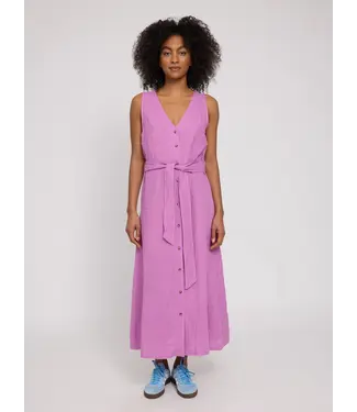 MAZINE •• Sleeveless linen maxi dress | violet Pink