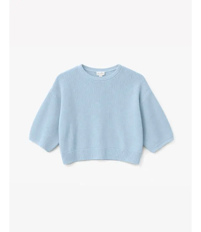 MAZINE •• Half sleeve Knit Jumper | Dream Blue
