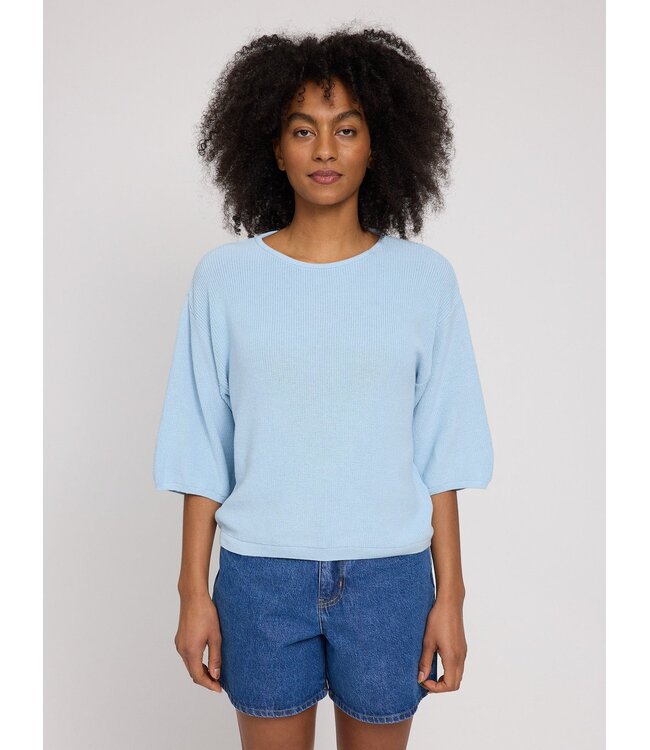 MAZINE •• Half sleeve Knit Jumper | Dream Blue