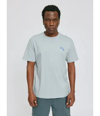 MAZINE •• Chest Print T-shirt | Ice Blue