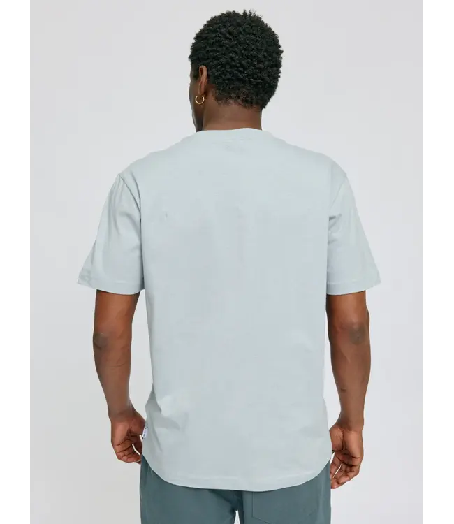 MAZINE •• Chest Print T-shirt | Ice Blue