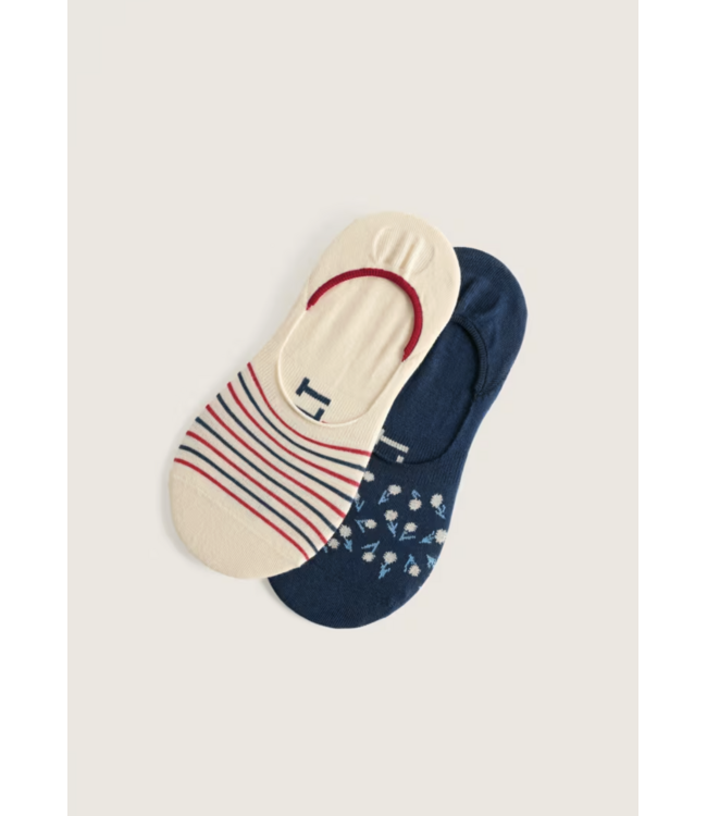 SEASALT CORNWALL •• Everyday Liner Socks | Wild Cherry Mix ~ pack of 2