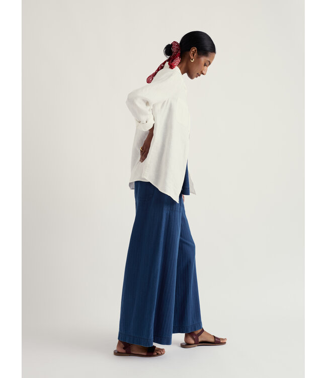 SEASALT CORNWALL ••. Linnen blouse Hazel Brand | Chalk