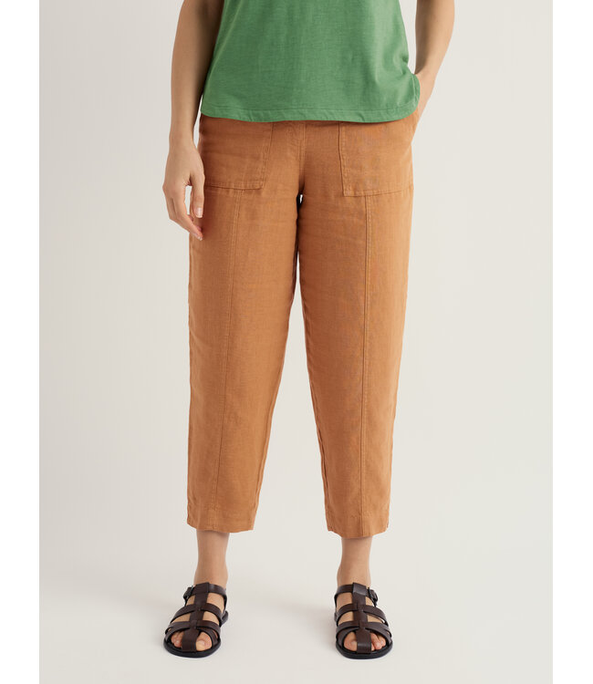 SEASALT CORNWALL •• Linnen Cropped broek Salting | Basket