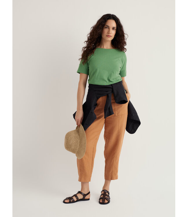 SEASALT CORNWALL •• Linnen Cropped broek Salting | Basket