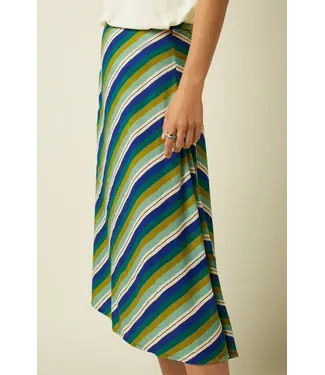 KING LOUIE •• Juno Midi Skirt Cliff | Mazarine