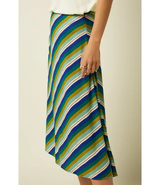 KING LOUIE •• Juno Midi Skirt Cliff | Mazarine