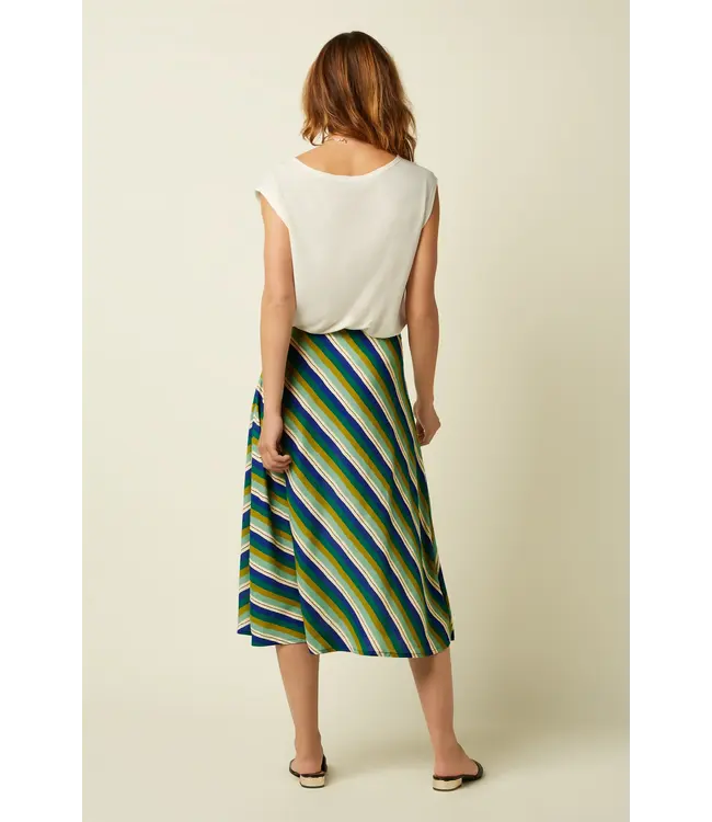 KING LOUIE •• Juno Midi Skirt Cliff | Mazarine