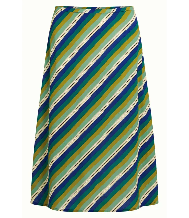 KING LOUIE •• Juno Midi Skirt Cliff | Mazarine