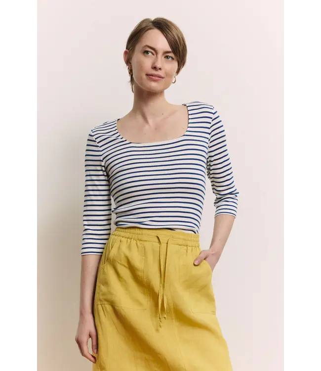 Tranquillo •• Tencel™ Jersey Shirt Loolly | navy stripes