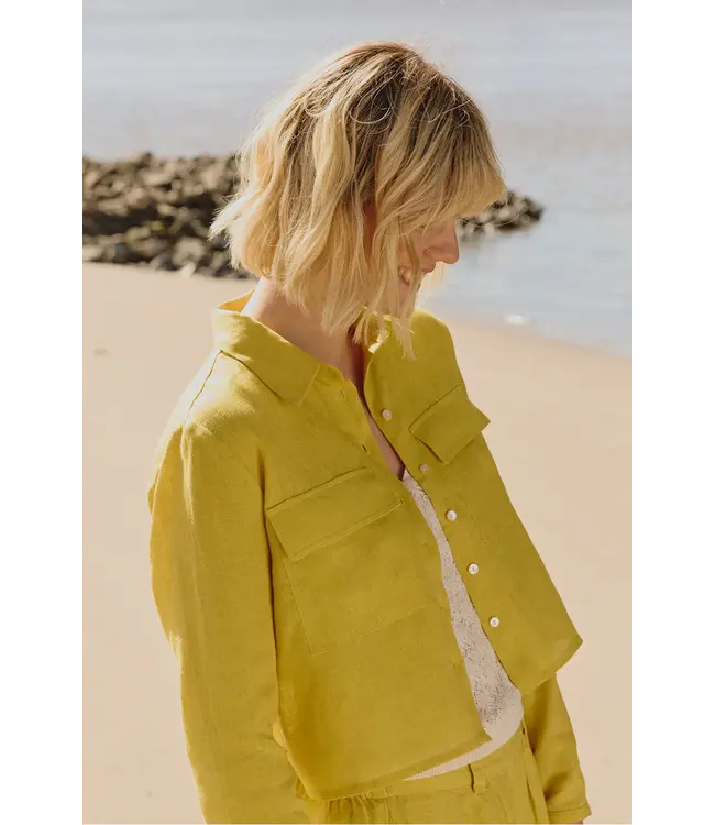 Tranquillo •• Linnen blouse JAACKY | mango mint