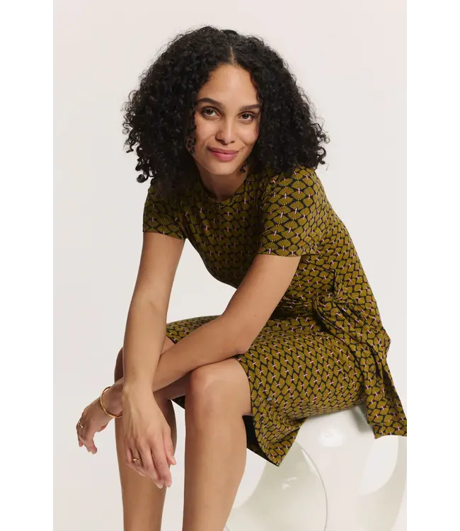 Tranquillo •• Jersey jurk OLIVIAA | Black Fan