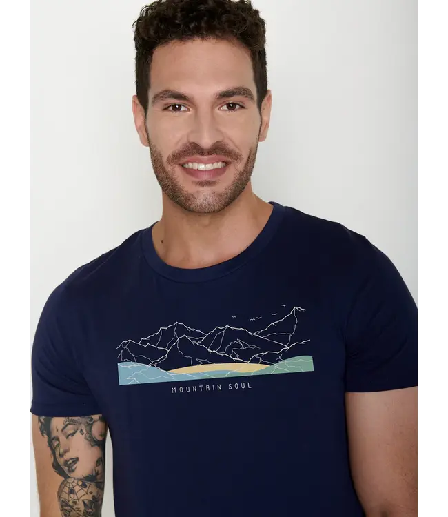 GREENBOMB •• T-shirt Mountain Soul Guide | Navy