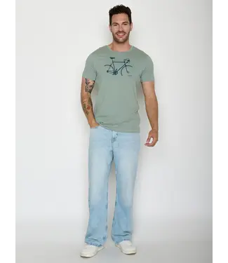 GREENBOMB •• T-shirt Bike Crop Spice | Soft Sage